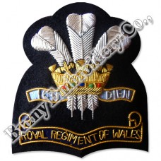 Bullion Blazer Hands Embroidered Scroll Badges